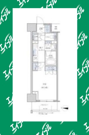 ささしまライブ駅 徒歩8分 8階の物件間取画像