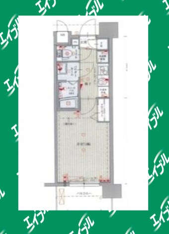 八田駅 徒歩4分 7階の物件間取画像