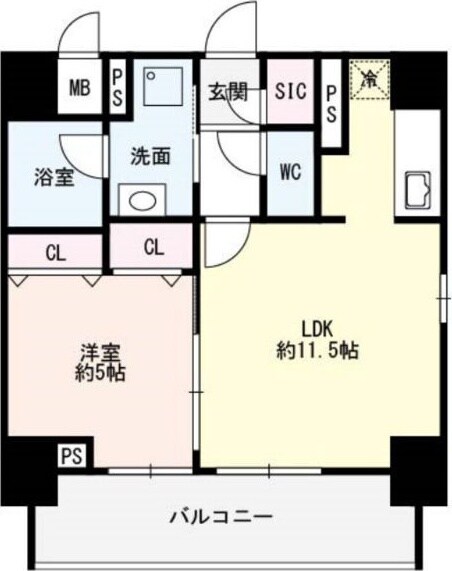 丸の内駅 徒歩2分 10階の物件間取画像