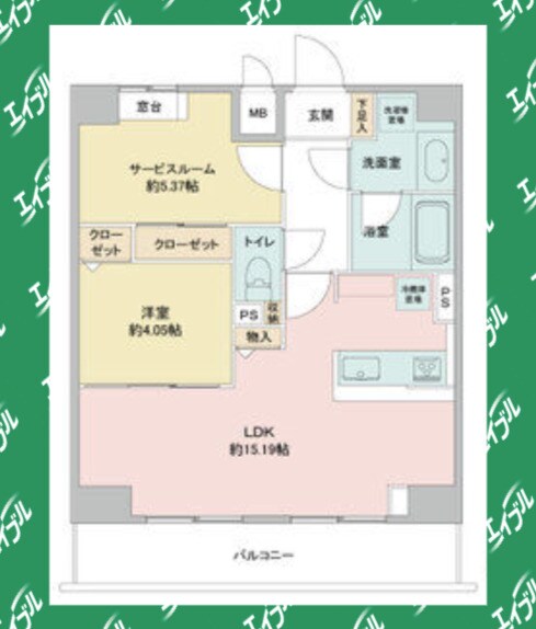 アプリーレ千代田の物件間取画像