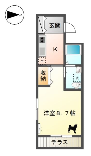 亀島駅 徒歩8分 3階の物件間取画像