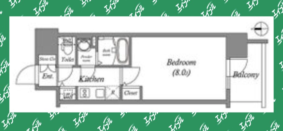 エスリード栄イーストスクエアの物件間取画像