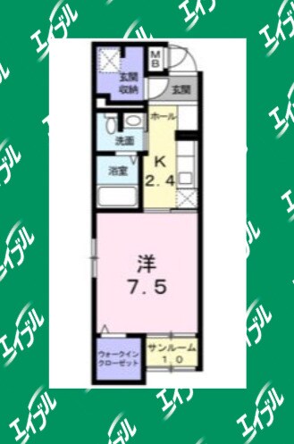 吹上駅 徒歩8分 1階の物件間取画像