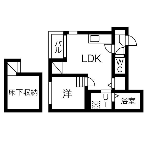 六番町駅 徒歩2分 1階の物件間取画像