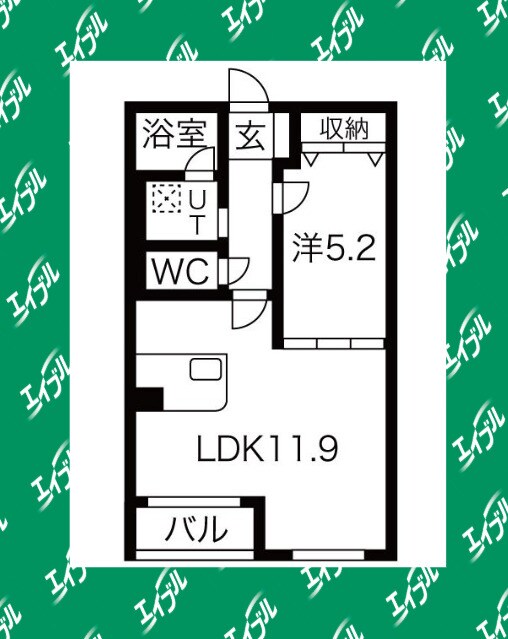 ホリーステージ城山の物件間取画像
