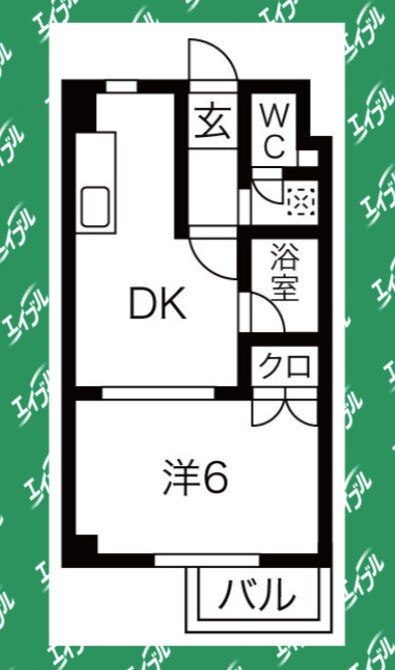 bespoke鶴舞の物件間取画像