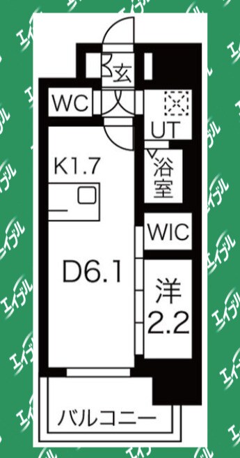 メイクスWアート上前津Vの物件間取画像