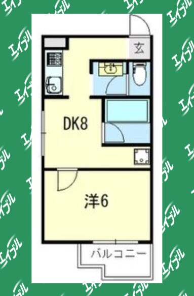 bespoke鶴舞の物件間取画像
