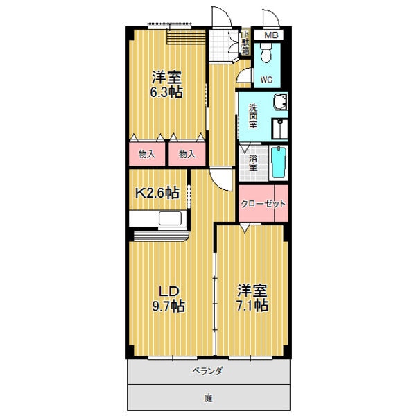 有松駅 徒歩1分 1階の物件間取画像