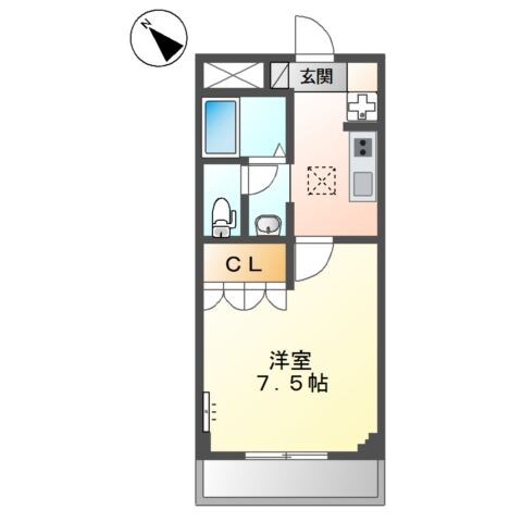 逢妻駅 徒歩32分 1階の物件間取画像