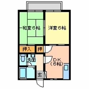 サンライフ・テラモト　A棟の物件間取画像