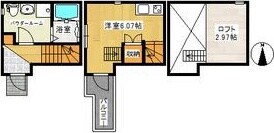 アースクエイク白水南棟の物件間取画像