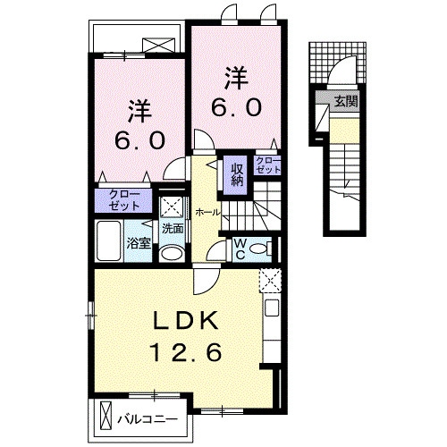 サンライズ長根の物件間取画像