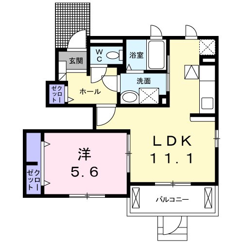 フラワー高横須賀の物件間取画像