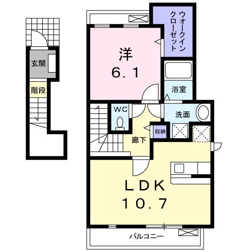 Ｆｏｒｔｅ（フォルト）の物件間取画像