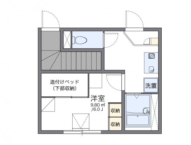 レオパレス北内の物件間取画像