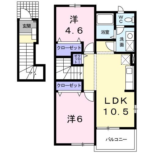 メゾン欠下の物件間取画像