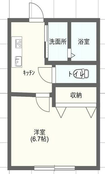 石浜駅 徒歩2分 1階の物件間取画像