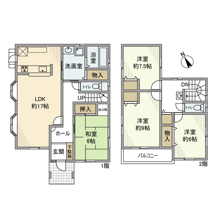 小垣江町須賀戸建の物件間取画像