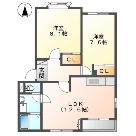 三思舘の物件間取画像