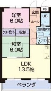 蒲池駅 徒歩2分 3階の物件間取画像