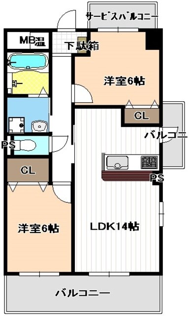 アフロディーテの物件間取画像
