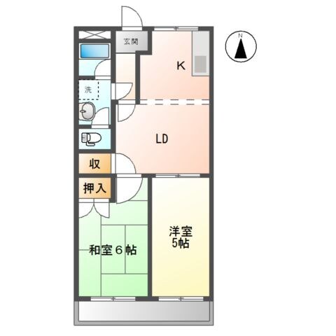 スカイメゾン大高Ａの物件間取画像