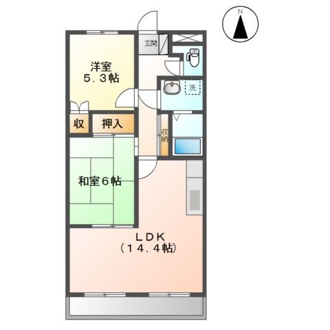 シャンパーニュの物件間取画像