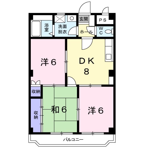 千鳥マンションの物件間取画像