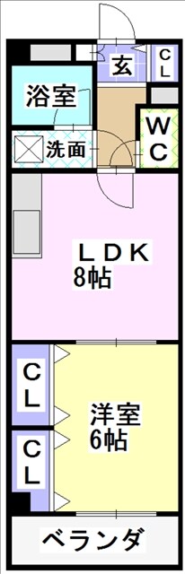 グリーンバレー境松の物件間取画像