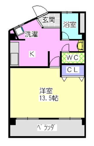 ヤカタハイツの物件間取画像