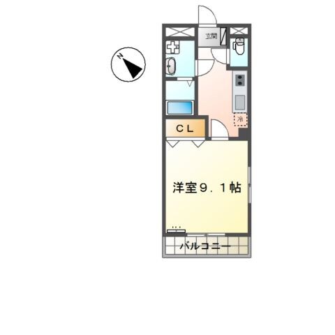 本星崎駅 徒歩12分 2階の物件間取画像