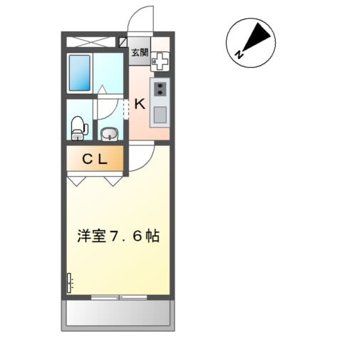 コーポ廻間の物件間取画像