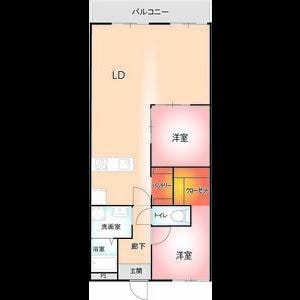 八幡新田駅 徒歩15分 4階の物件間取画像