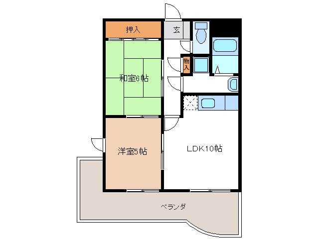 美濃太田駅 徒歩8分 3階の物件間取画像