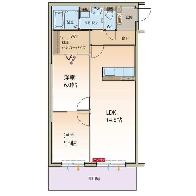 リアンジュ　伏見の物件間取画像