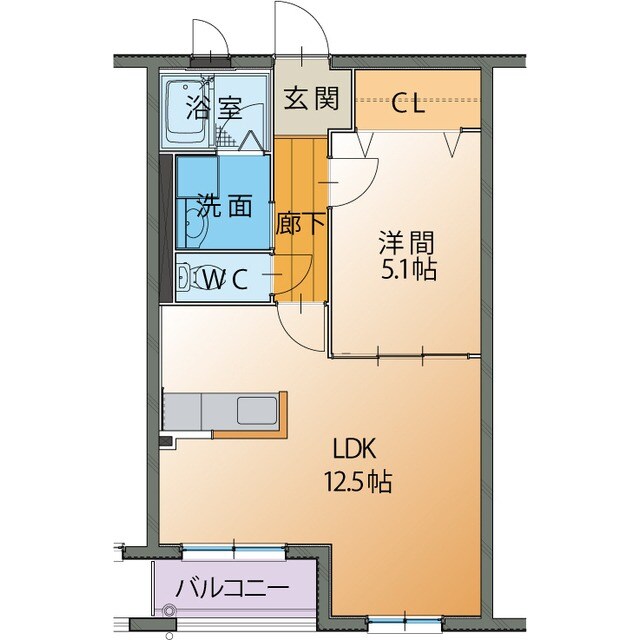 ハートフルマンション　ルーナの物件間取画像