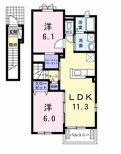 サンライズ　Ⅱの物件間取画像