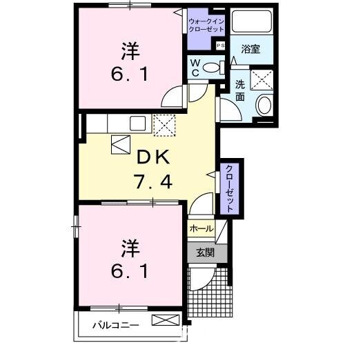 ストロベリーハウス　Ｃの物件間取画像