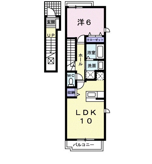 ラ・フルールの物件間取画像