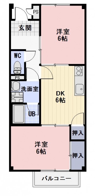 メゾン瑞浪Ⅱの物件間取画像