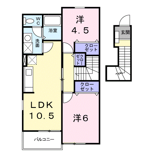 センプリーチェ　Ａの物件間取画像