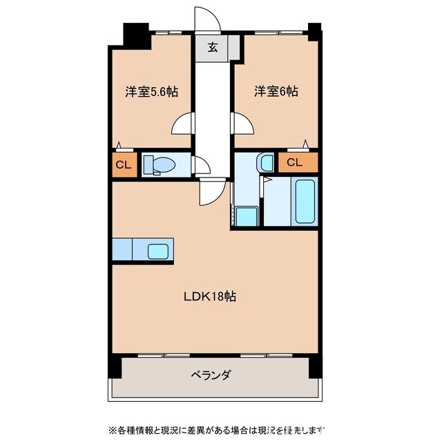 多治見駅 徒歩9分 8階の物件間取画像