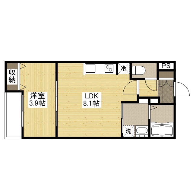 福山駅 徒歩10分 2階の物件間取画像