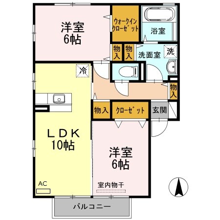 ルミエール手城　A棟の物件間取画像