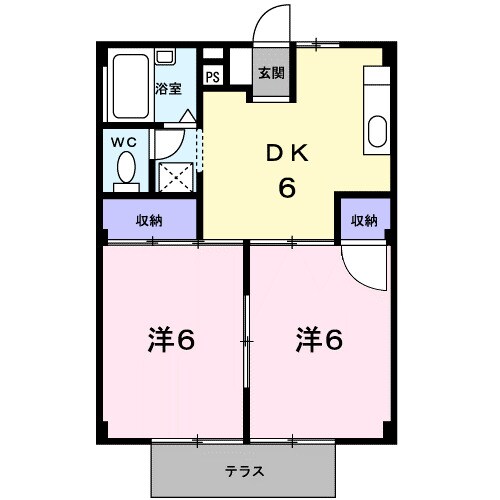 東福山駅 バス5分  高屋団地下車：停歩12分 1階の物件間取画像