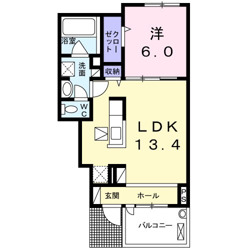 万能倉駅 徒歩29分 1階の物件間取画像