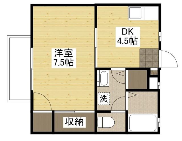 エスト柳の物件間取画像