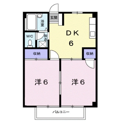 シティハイツ成和の物件間取画像