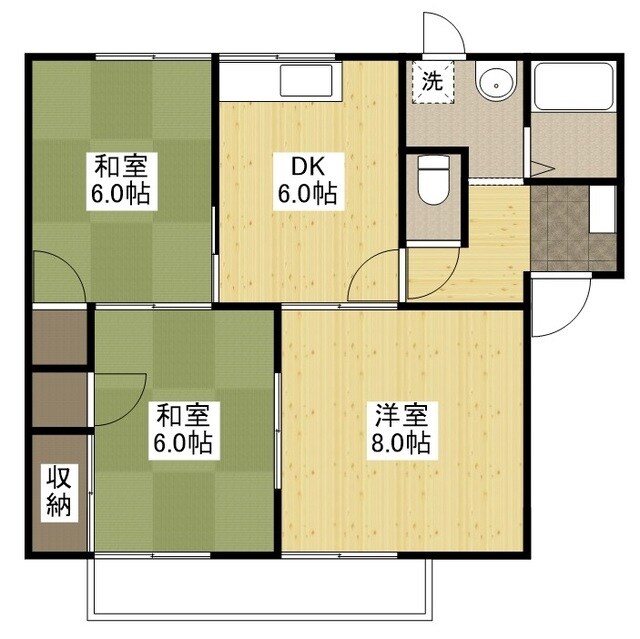 万能倉駅 徒歩12分 2階の物件間取画像